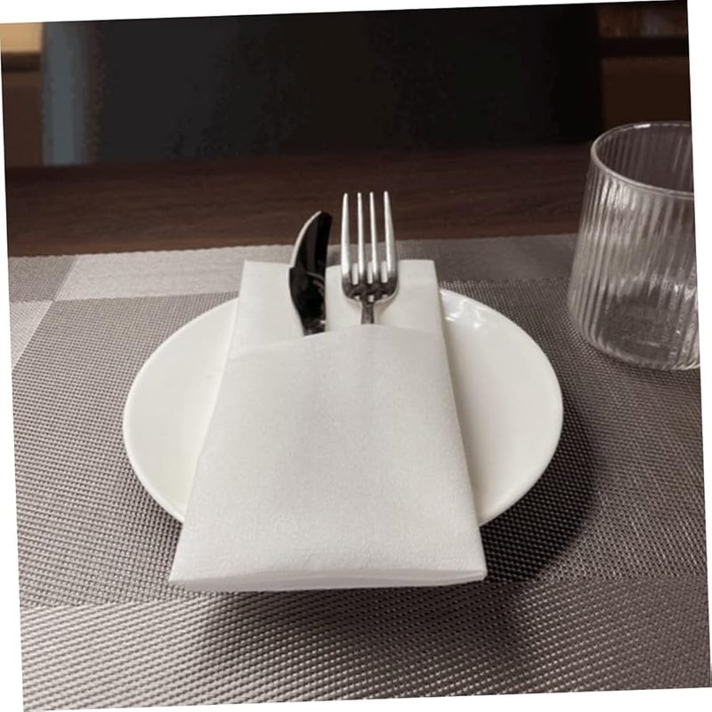 50 قطعة مناديل سميكة غير منسوجة تستخدم لمرة واحدة لطاولات الطعام والحفلات والأعراس والمناسبات الخاصة - Image 3